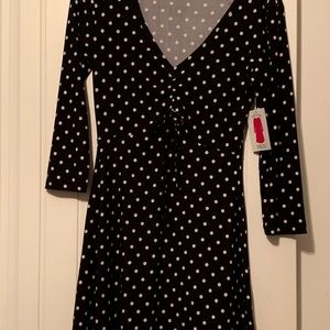 NWT Bobbie Brooks Soft N’ Cozy Polka Dot Dress 🖤